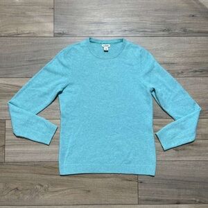 LL Bean Womens Classic 100% Cashmere Crew Neck Sweater Size XS Regular